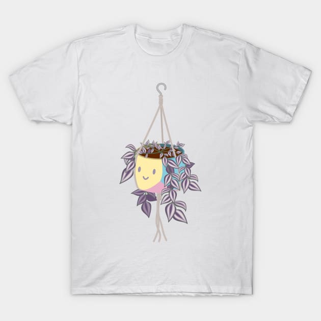 tradscantia plant in pansexual pride pot T-Shirt by meldra